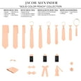 thumbnail image 5 of Jacob Alexander Men's Solid Color 2.75 inch Width Slim Neck Tie - Peach, 5 of 6