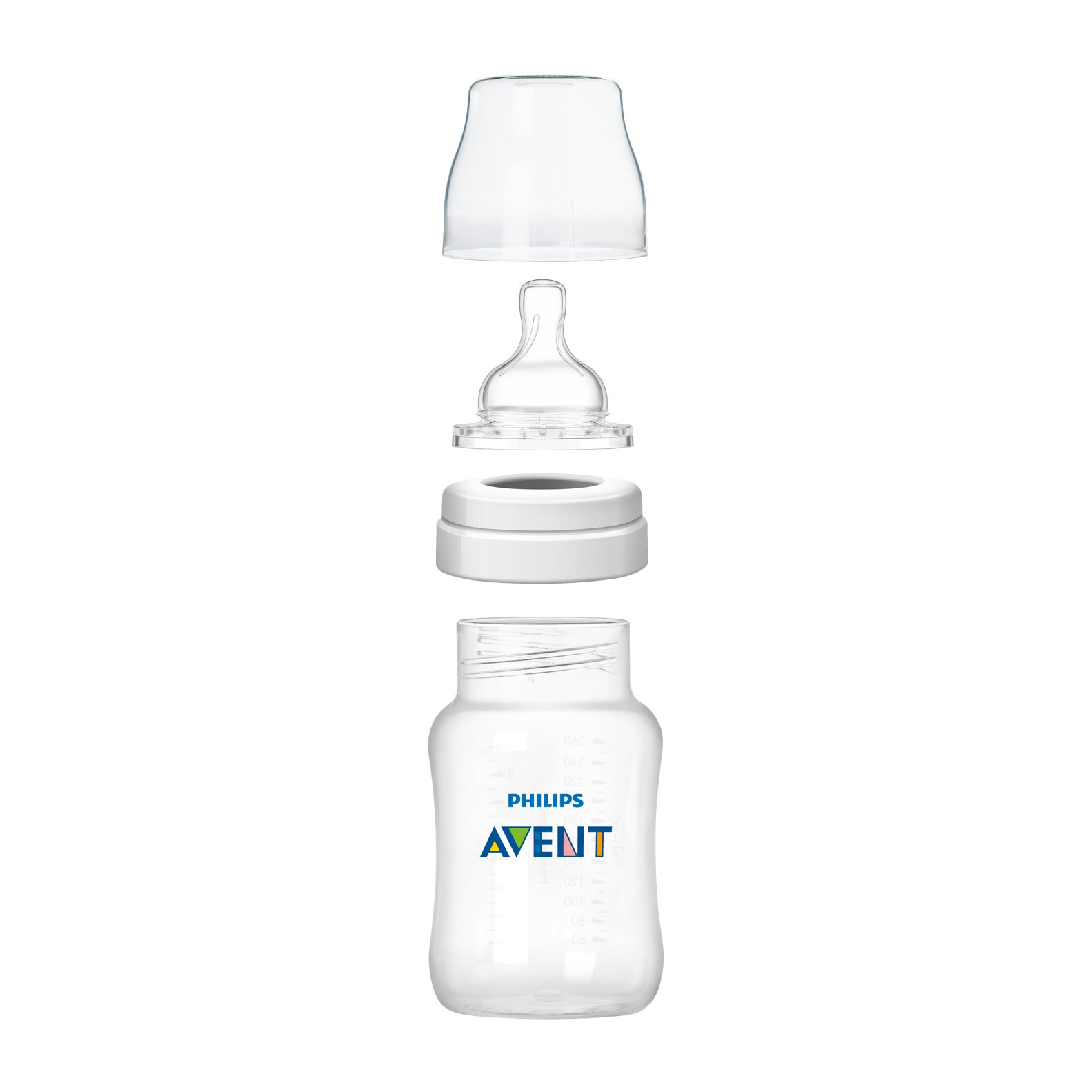 Philips Avent Anti-Colic BPA-Free Baby Bottles - 9oz, Clear, 3 ct - image 2 of 9