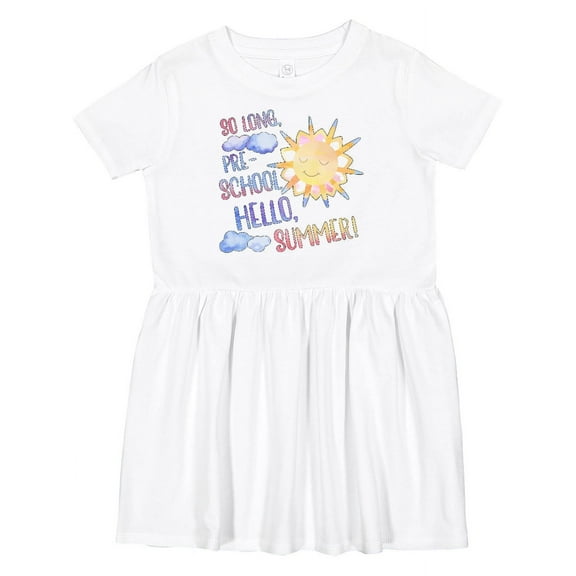 Inktastic So Long, Pre-school Hello, Summer Last Day of School Girls Toddler Dress