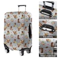 thumbnail image 5 of Gray Highland Cow Flower Boot Pattern Luggage Cover Fashion Suitcase Cover Baggage Covers Fit 25-28 Inch Luggage (Go Travel), 5 of 5