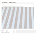 thumbnail image 4 of Outsunny 10' x 8' Retractable Awning, Patio Awnings, Sunshade Shelter w/ Manual Crank Handle, UV & Water-Resistant Fabric and Aluminum Frame for Deck, Balcony, Yard, Beige Stripes, 4 of 6