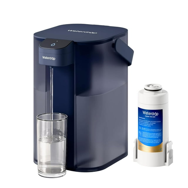 Filtro de agua Pitcher Waterdrop Electric, 15 tazas, azul