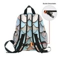 thumbnail image 5 of FORMRS School Backpack with Front Zippered Pocket 12" Student Travel Daypack, Blue Shimmering Pattern, 5 of 6
