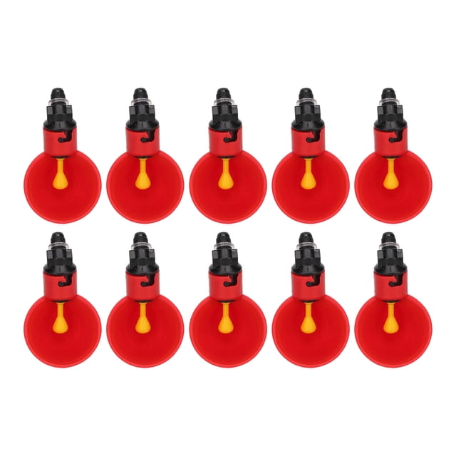 Tazas De Riego Para Pollos, Sin Rebabas, Seguras, Para Aves De Corral, Material ABS, Bordes Redondeados, 10 Unidades Para Pato Y Paloma