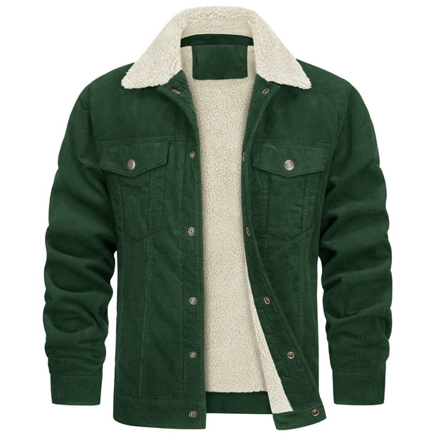 Chaqueta de hombre 2023 nueva chaqueta de pana con solapa de manga larga de felpa suelta e informal para hombre