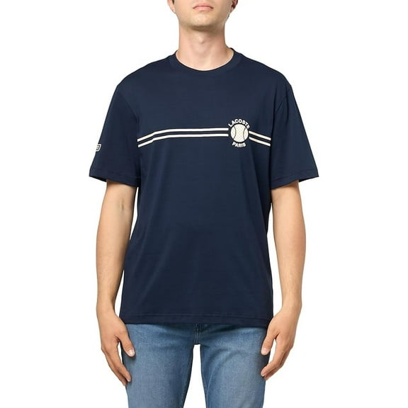 Men's Printed Embroidered Cotton Jersey T-Shirt XL