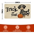 thumbnail image 3 of Halloween Door Mat,Trick or Treat Ghost Dog Pumpkin Outdoor Mats for Front Door,Halloween Indoor Entrance Non-Slip Doormat Entryway Welcome Rubber Mats for Front Porch Decor 30" x 17", 3 of 6