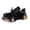 Black, variant on Women's Sparkly Rhinestone Chunky Platform Sneakers Slip On Pearl Butterfly Lace Floral Feather Tennis Shoes White Size 7