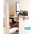 thumbnail image 4 of IOWHDS Porta llaves para pared, Colgador de llaves con 7 ganchos, F&aacute;cil de almacenar, Portallaves de pared, Perchero, Para Entrada, Cocina, Ba&ntilde;o, Oficina, 4 of 7
