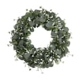 thumbnail image 4 of Artificial Wreath Large Green Leaf Wreath, Durable Front Door Eucalyptus Wreath, Fall Wreath Outdoor for Porch, Festival Wall B, 4 of 9
