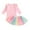 Pink, variant on Odeerbi Toddler Girls Two Pieces Skirt Set Solid Color Tops Rainbow Tulle Tutu Skirt Set New Casual Baby Sweet Cute Solid Color Flying Sleeve Top Colorful Mesh Short Skirt Set Pink