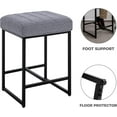 Counter Stools Modern Upholstered Metal Counter Height Stools with