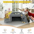 thumbnail image 3 of Kids Couch Sofa 12PCS, Convertible Toddler Couch, Modular Kids Play Couch, Floor Sectional Couch, Kids Buildable Couch for Playing, Reading, Sleeping, DIY Creativing Playroom Furniture, Grey, 3 of 9
