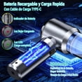 thumbnail image 3 of GALASALA Aspiradora de Mano, Aspiradora para Auto y Carro 4 en 1, Aspiradora Inalambrica Motor sin Escobillas de 80000 RPM, Aire Comprimido Mini Aspiradora Port&aacute;til para Coche, Hogar, Ofici, 3 of 8