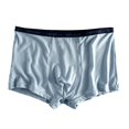thumbnail image 2 of zeranth Men Japanese Style Modal Shorts Briefs Mid-rise Elastic Waistband Patchwork Color U-convex Underwear Moisture-Absorbent Panties, 2 of 7