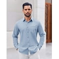 thumbnail image 2 of COOFANDY Men's Casual Shirt Long Sleeve Dress Shirts Button Up Shirt for Men, 2 of 6