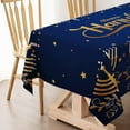 thumbnail image 5 of Rectangular Happy Hanukkah Tablecloth Jewish Chanukah Menorah Hebrew Festival of Lights Party Table Cloth Decoration Home Dining Room Kitchen Table Cover-60×84inch,, 5 of 5