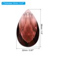 thumbnail image 2 of Uxcell K9 Crystal Pendants Teardrop Beads, 6 Pack 38mm Chandelier Prisms Parts Hanging Beads DIY Lamp Dark Brown, 2 of 7