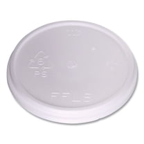 Plastic Lids for 8 oz to 16 oz Cups/5 oz to 10 oz Bowls - White (500/Carton)