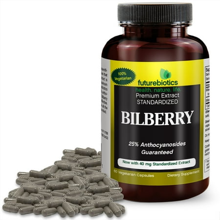 Futurebiotics Bilberry Complex - Potent Antioxidant, 60 Vegetarian Capsules
