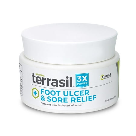 Diabetic Ulcer Cream & Sore Relief with Natural Ingredients by Terrasil – 44gm Jar