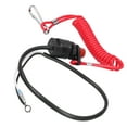 Universal Boat Outboard Engine Motor Kill Stop Switch With Safety Tether Lanyard Kit