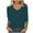 Navy, variant on Aboser 3/4 Sleeve Tops for Women Dressy V Neck Shirts Loose Fitted Casual T-shirt Solid Color Fall Clothes Comfy Soft Basic Tees Womens Blouses