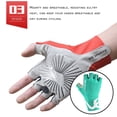thumbnail image 3 of ziyahi Gants de Cyclisme Coupe-Vent Demi-Doigt Gants de Vélo Antidérapants Mitaines de Course Gants de Vélo de Route Accessoires de Vélo Bleu G 1ensemble, 3 of 6