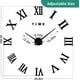 thumbnail image 3 of Reloj de pared grande 3D DIY, reloj gigante con números romanos, espejo sin marco, reloj de pared grande, decoración del hogar, sala de estar, dormitorio, decoraciones de pared (Bla, 3 of 5