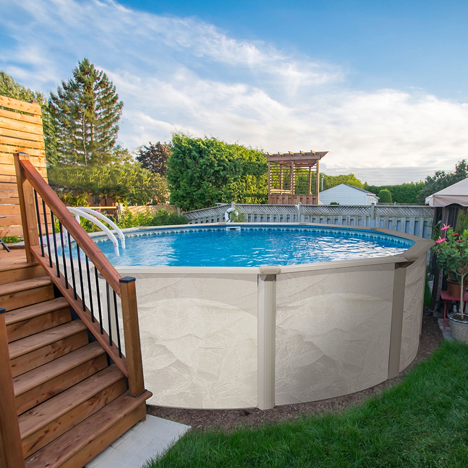 Aquarian Phoenix 15' x 52" Steel Frame DIY Family Above Ground Pool Kit