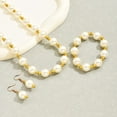 thumbnail image 3 of PRIYAL Pearl Necklaces and Gold Earring Set Chunky Jewelry Sets for Women, 3 of 6