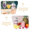 thumbnail image 5 of 5 Sets Christmas Empty Juice Bottles with Hats and Scarves Snowman Beverage Bottle, 5 of 5