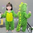 thumbnail image 2 of Mrzhqd Baby Toddler Girls Bodysuit Kids Animal Dinosaur Onesie Cartoon Romper Hooded Zipper Jumpsuit Outfit Homewear Pajamas Outerwear Jacket Good For 12-18 Months, 2 of 9