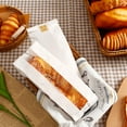 thumbnail image 7 of Pebbuoy 50Pcs Baguette Bag with Clear Window Homemade Bread Loaf Bag Long French Bread Storage Bag Oil-proof Kraft Paper Packaging Bag Baking Supplies, 7 of 7
