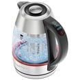 thumbnail image 1 of CHEFMAN Lightning High-Powered Electric Kettle, 1.8L 1750W, Rapid Boil 2 Cups in 2 Minutes, BPA Free Cordless Tea Kettle with Digital Temper, 1 of 8