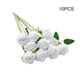 thumbnail image 5 of Monstrate 10 piezas de tela de simulación de flores artificiales de larga duración para el hogar, sala de estar, fiesta, plantas decorativas de flores Flores artificiales blanco Monstrate HA084570-07, 5 of 6