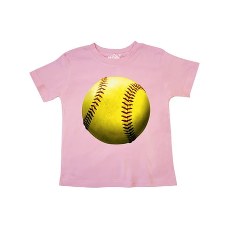 

Inktastic Yellow Softball Gift Toddler Boy or Toddler Girl T-Shirt