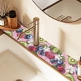 thumbnail image 2 of Yayeee Faucet Mat for Kitchen Sink 14.7" Diatomite Long Splash Guard Pad, Pink Blueberries, 2 Pack, 2 of 7