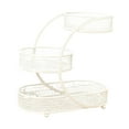 thumbnail image 3 of Cesta de frutas y soporte para frutero, un organizador resistente de 3 niveles para almacenar frutas Blanco, 3 of 9