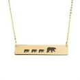 thumbnail image 6 of Personalized Gold Mama Bear Cubs Bar Necklace - Custom Gift for Mom - Stainless Steel Bar - Family Bear Necklace - Jewelry Gift for Her - Ships Next Day!, 6 of 6