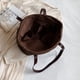 thumbnail image 2 of Bolso de mano para mujer, bolso bohemio para axila de paja, bolsos de compras tejidos grandes (café), 2 of 8