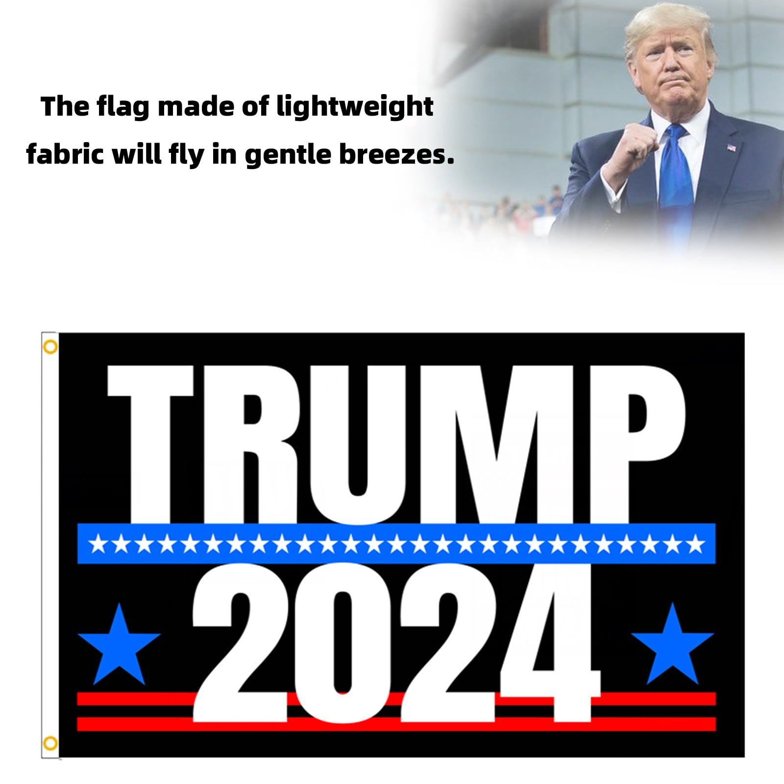 MAGA Keep President Donald Trump Trump 2020 NO MORE BULL**** 3'x5' Flag 