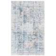 thumbnail image 2 of SAFAVIEH Arizona Carson Distressed Polyester Machine Washable Area Rug, Navy/Beige, 9' x 12', 2 of 13