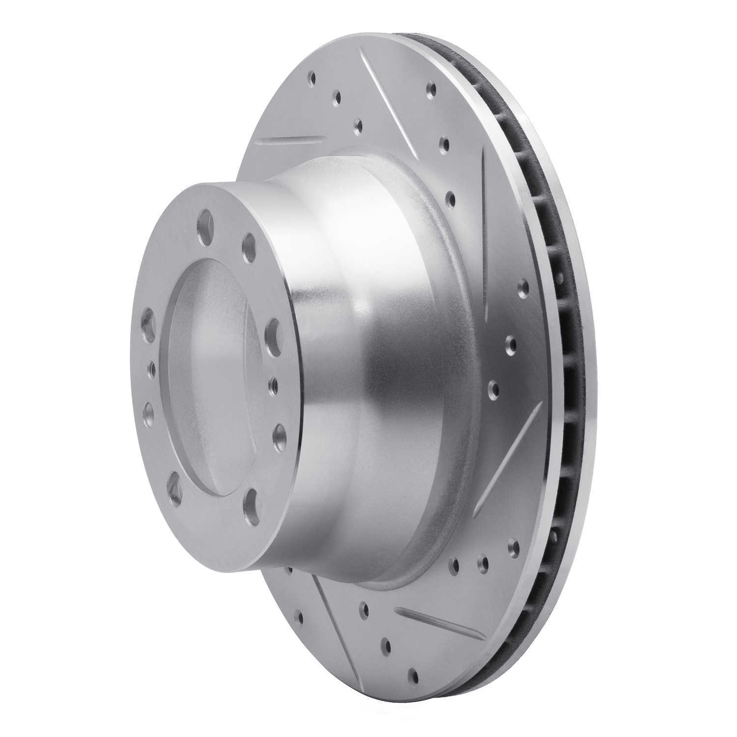 Dynamic Friction Company 631-02021R DFC Brake Rotor - Drilled And Slotted - Silver