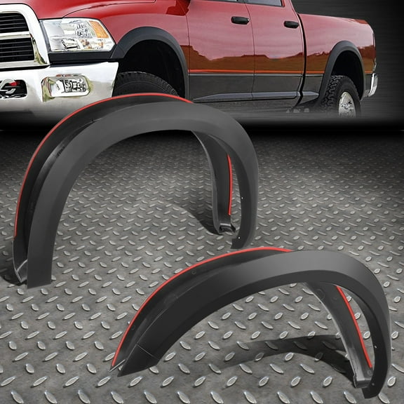[4Pcs]For 10-18 Dodge Ram 2500 3500 Factory Style Matte Black Wheel Fender Flare