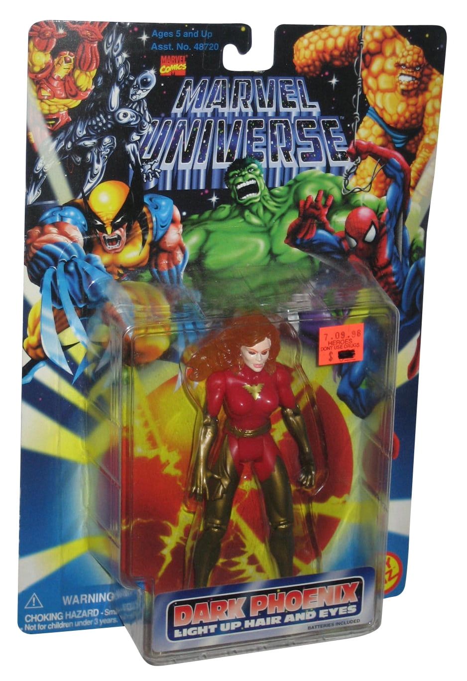 Marvel Universe Dark Phoenix Toy Biz Action Figure w/ Light Up Hair