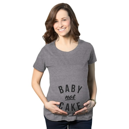 Maternity Baby Not Cake Funny Pregnancy Tees For Pregnant Announcement Funny  T shirt (Dark Heather Grey) - XXL | Walmart Canada