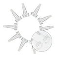 thumbnail image 7 of OUNONA 100Pcs Clear Vial Bottle Caps Plastic Horn Shape Sealing Caps for Essence, 7 of 7