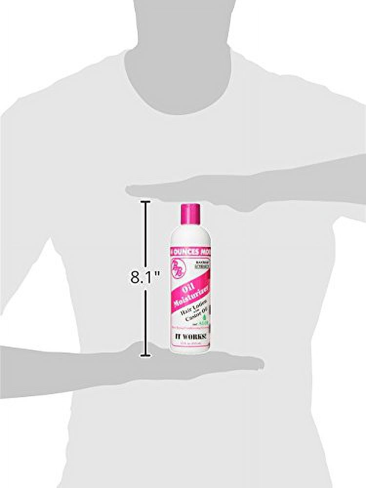 BB Oil Moisturizer, Hair Lotion With Castor Oil and Aloe, Maximum Strength, 12-Ounce Bottles (Pack of 6)