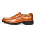 thumbnail image 2 of Bruno Marc Men's Classic Formal Dress Shoes Square Toe Loafer Shoes Casual Work Shoes GOLDMAN-02 BROWN Size 12, 2 of 4